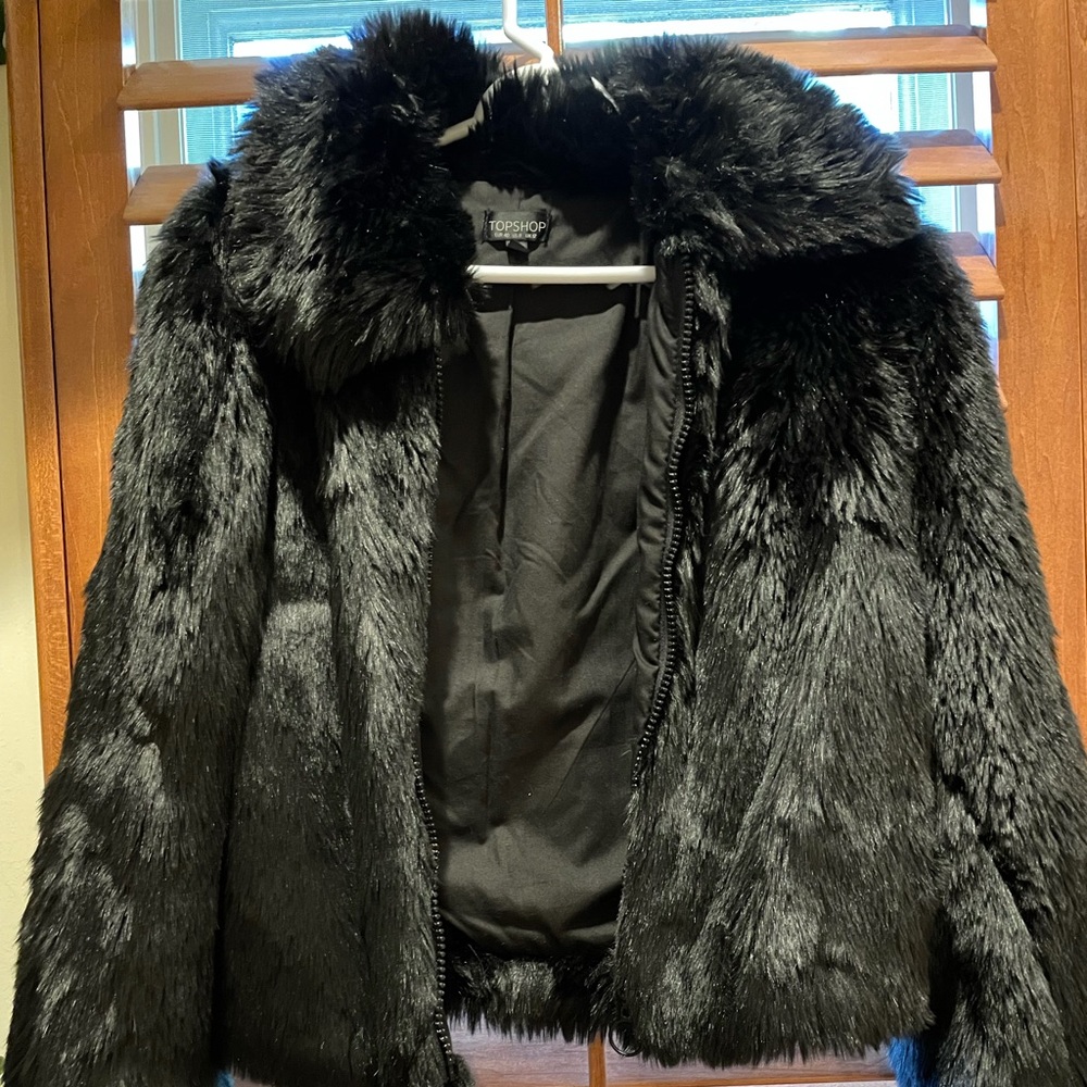 Faux fur jacket NWOT
